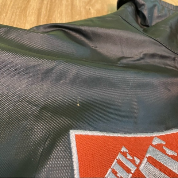 Chase Authentics NASCAR Home Depot Tony Stewart Faux Leather Jacket Mens Large - Picture 9 of 16